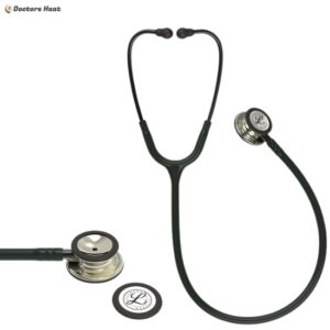 Alternative view of Littmann Classic III Stethoscope – Champagne-Finish, Black Tube