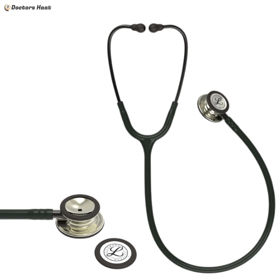 Littmann Classic III Stethoscope – Champagne-Finish, Black Tube - Image 2