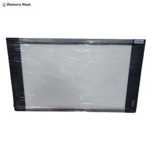 The SoftCare Smart LED Double X-Ray View Box is a professional-grade medical imaging display designed for clear, accurate, and efficient X-ray film viewing. With double viewing panels, it allows doctors and radiologists to examine two X-ray films at the same time, saving time and improving diagnostic workflow. This view box uses high-brightness LED backlight technology to deliver sharp, uniform illumination across the entire viewing surface. Its daylight-balanced white light (6500K) enhances image contrast, making even fine details easy to identify. The flicker-free and low-heat operation ensures comfortable use during long working hours. SoftCare Smart LED Double X Ray View Box